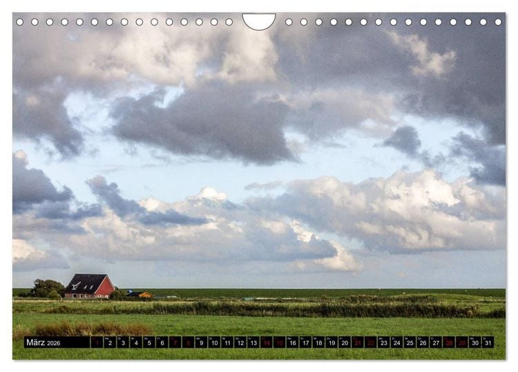 Produktbild: Nordseeinsel Pellworm 2026 (Wandkalender 2026 DIN A4 quer), CALVENDO Monatskalender