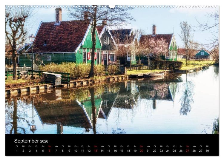 Produktbild: Die Niederlande (hochwertiger Premium Wandkalender 2026 DIN A2 quer), Kunstdruck in Hochglanz