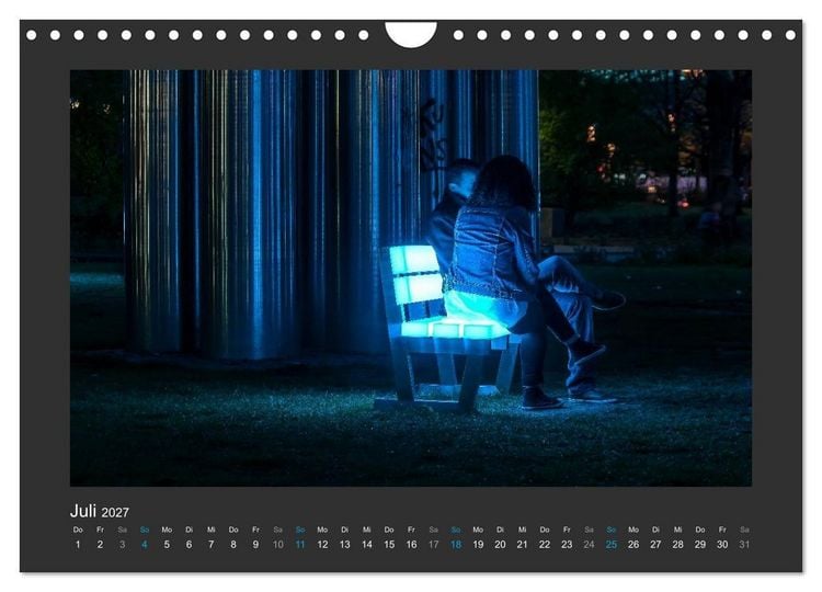 Produktbild: FRANKFURT - Nachtlichter 2027 (Wandkalender 2027 DIN A4 quer), CALVENDO Monatskalender