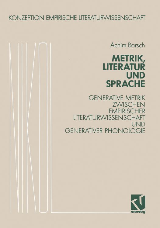 Produktbild: Metrik, Literatur und Sprache