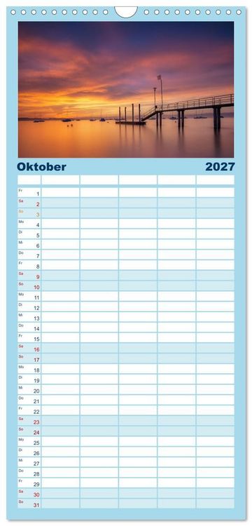 Produktbild: Familienplaner 2027 - Bodensee-Stimmungen mit 5 Spalten (Wandkalender, 21 x 45 cm) CALVENDO