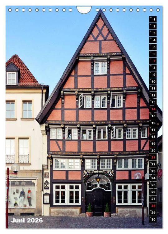 Produktbild: Osnabr&uuml;ck Fassade (Wandkalender 2026 DIN A4 hoch), CALVENDO Monatskalender