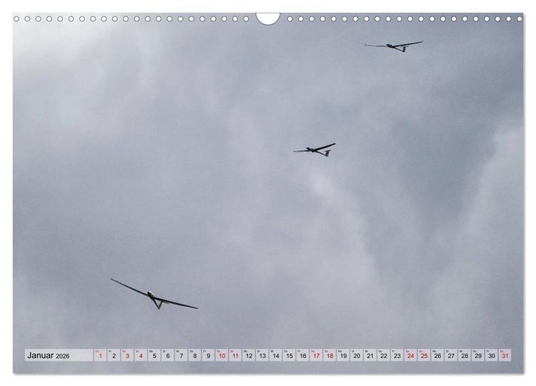 Produktbild: Lautlos durch die Luft - Faszination Segelfliegen (Wandkalender 2026 DIN A3 quer), CALVENDO Monatskalender
