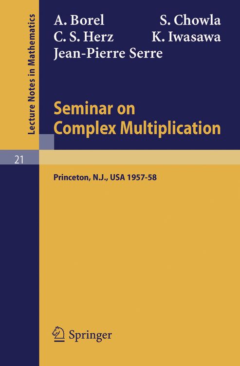 Produktbild: Seminar on Complex Multiplication