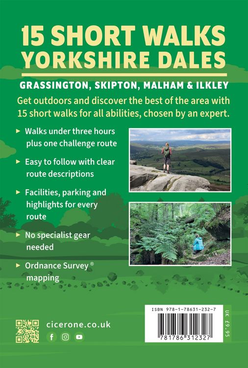 Produktbild: 15 Short Walks in the Yorkshire Dales - Grassington, Skipton, Malham and Ilkley