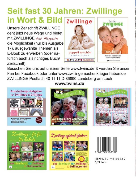 Produktbild: Zwillinge das Magazin Jan./Feb. 2017