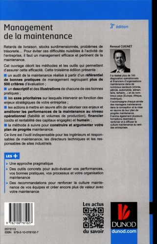 Produktbild: Management de la maintenance