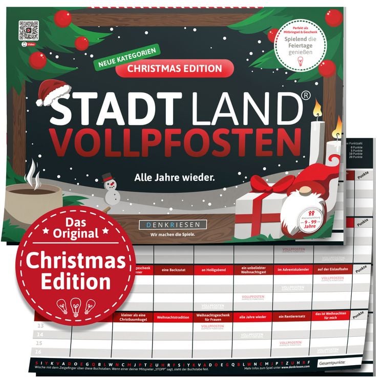 Produktbild: DENKRIESEN - STADT LAND VOLLPFOSTEN&reg; - CHRISTMAS EDITION - "Alle Jahre wieder."