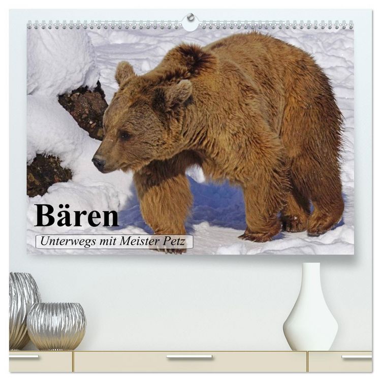 Produktbild: B&auml;ren. Unterwegs mit Meister Petz (hochwertiger Premium Wandkalender 2026 DIN A2 quer), Kunstdruck in Hochglanz