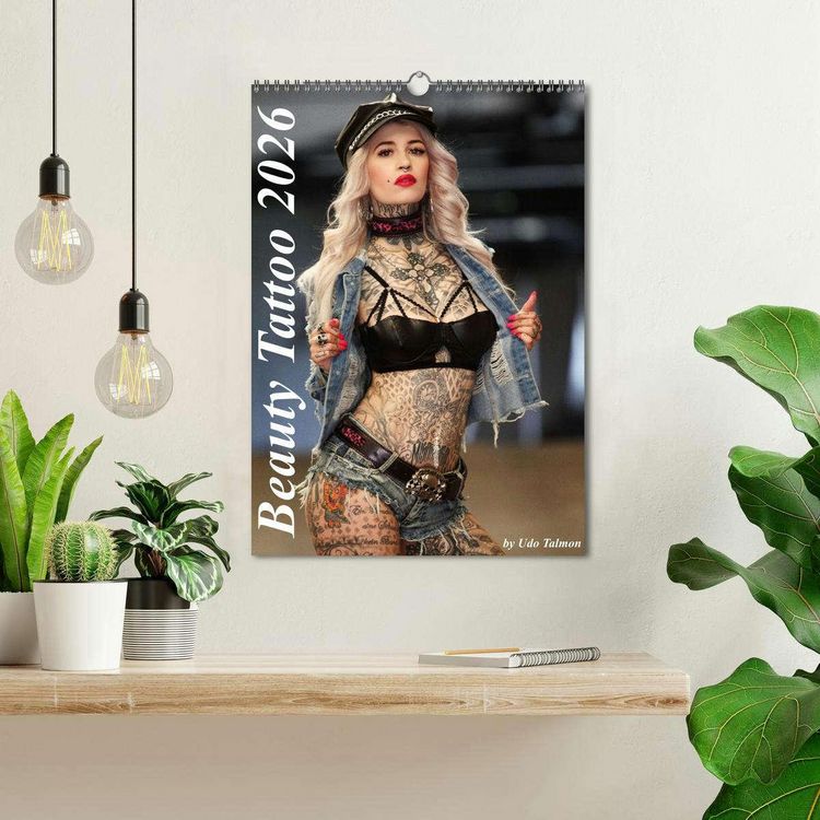 Produktbild: Beauty Tattoo 2026 (Wandkalender 2026 DIN A3 hoch), CALVENDO Monatskalender