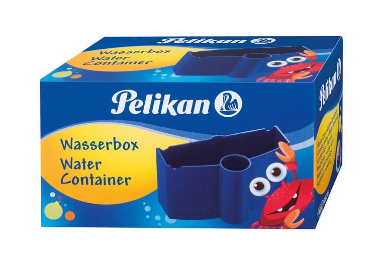Produktbild: Pelikan Wasserbox blau mit Pinselhalter und Wasserkammer
