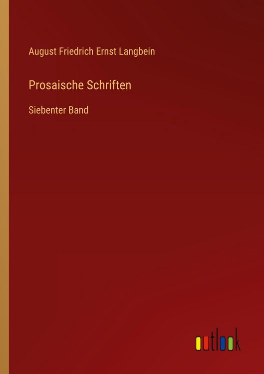 Produktbild: Prosaische Schriften