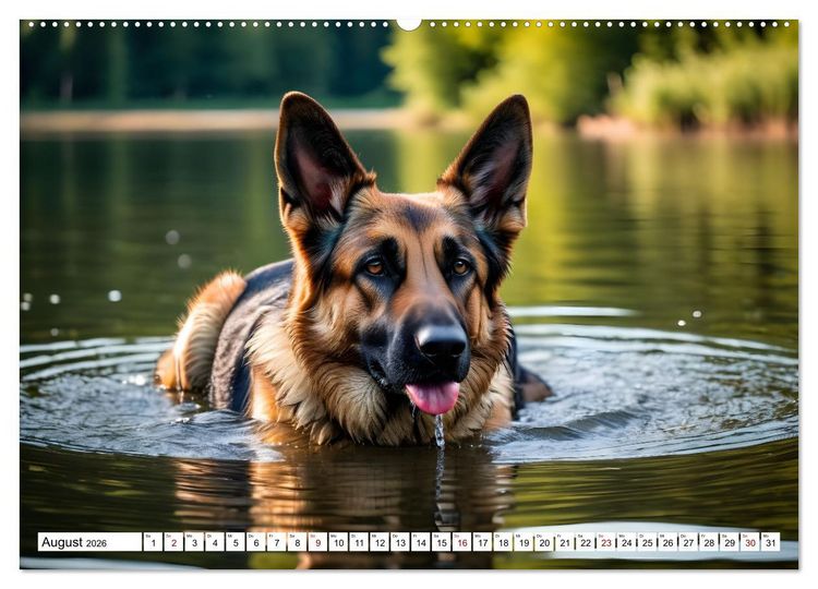 Produktbild: Begeisterte Wasserratten (hochwertiger Premium Wandkalender 2026 DIN A2 quer), Kunstdruck in Hochglanz