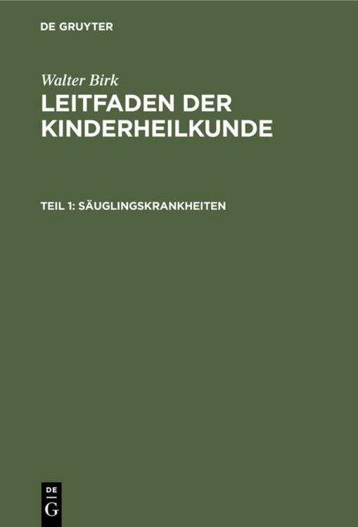 Produktbild: S&auml;uglingskrankheiten