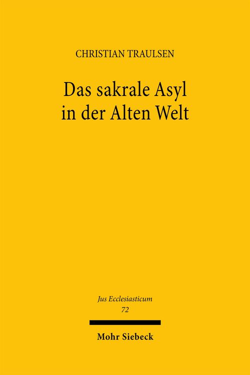 Produktbild: Das sakrale Asyl in der Alten Welt