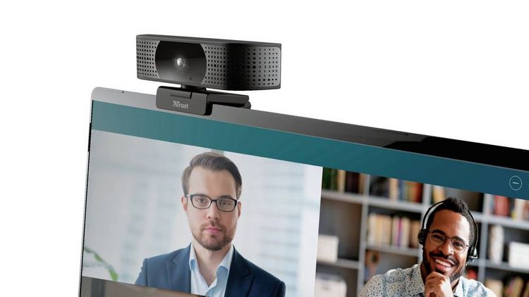 Produktbild: Trust Teza 4K-Webcam 3840 x 2160 Pixel Standfu&szlig;, Klemm-Halterung