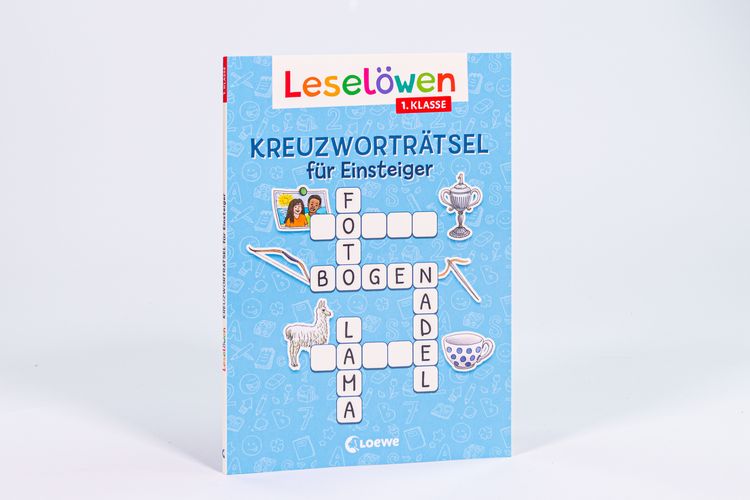 Produktbild: Lesel&ouml;wen Kreuzwortr&auml;tsel f&uuml;r Einsteiger - 1. Klasse (Himmelblau)