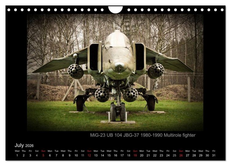 Produktbild: Airplanes and Helicopters of NVA 1957 - 1991 (Wall Calendar 2026 DIN A4 landscape), CALVENDO 12 Month Wall Calendar