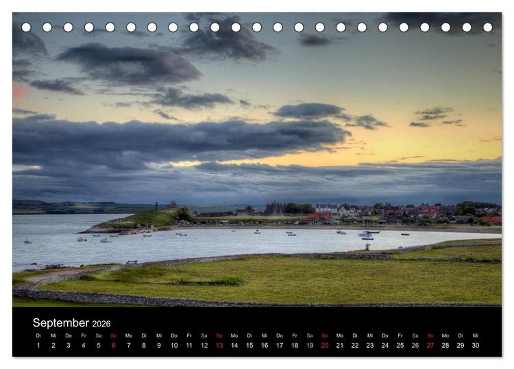 Produktbild: Holy Island - England (Tischkalender 2026 DIN A5 quer), CALVENDO Monatskalender