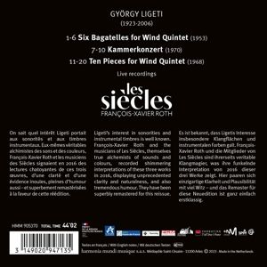Produktbild: Ligeti: Six Bagatelles,Chamber Concerto & Ten Pie