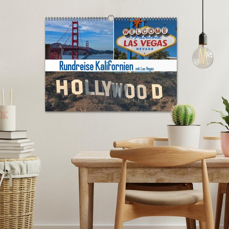Produktbild: Rundreise Kalifornien mit Las Vegas (Wandkalender 2026 DIN A3 quer), CALVENDO Monatskalender
