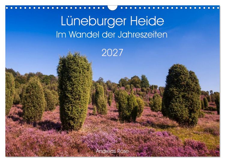Produktbild: L&uuml;neburger Heide &ndash; Im Wandel der Jahreszeiten (Wandkalender 2027 DIN A3 quer), CALVENDO Monatskalender