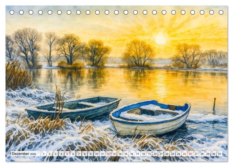 Produktbild: Bilder der Havelregion - Impressionen zwischen Brandenburg und Havelberg (Tischkalender 2026 DIN A5 quer), CALVENDO Monatskalender