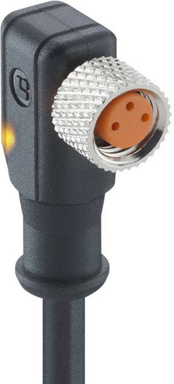 Produktbild: Lutronic 1117 Sensor-/Aktor-Steckverbinder, konfektioniert M8 Kupplung, gewinkelt 2.00 m Polzahl Sensoren: 3 1 St.