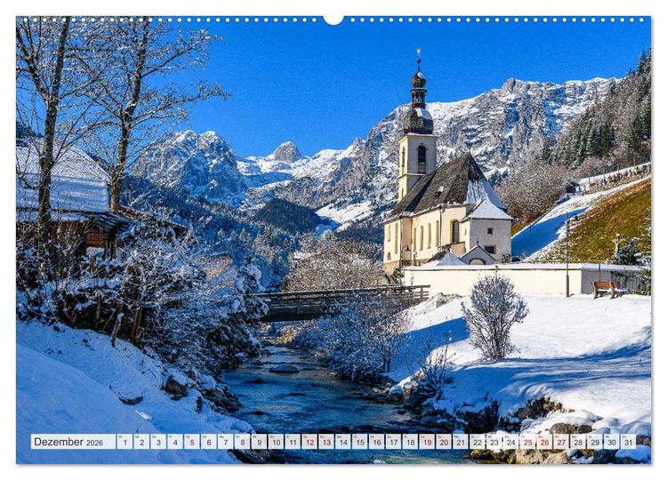 Produktbild: Mein Berchtesgadener Land - Wundersch&ouml;n zu jeder Jahreszeit (Wandkalender 2026 DIN A2 quer), CALVENDO Monatskalender
