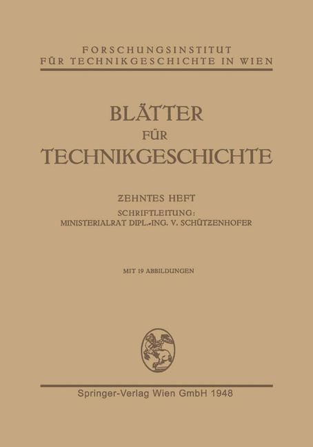 Produktbild: Bl&auml;tter f&uuml;r Technikgeschichte