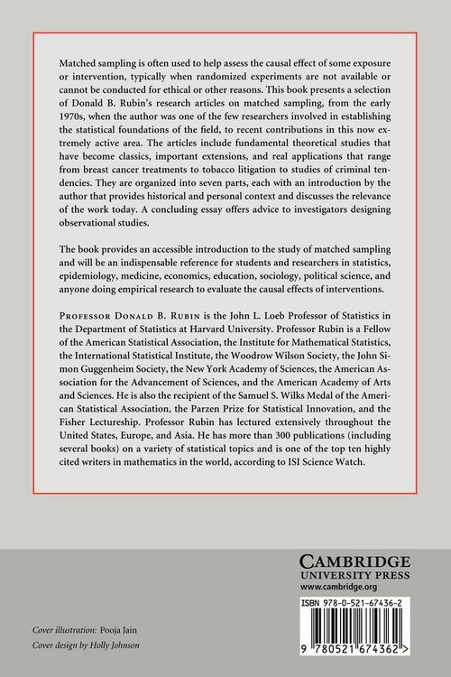 Produktbild: Matched Sampling for Causal Effects