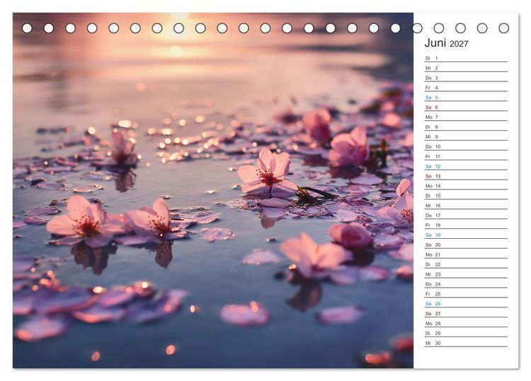 Produktbild: Japanische Kirschbl&uuml;te (Tischkalender 2027 DIN A5 quer), CALVENDO Monatskalender