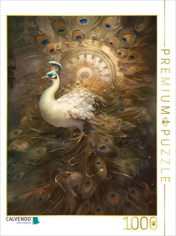 Produktbild: CALVENDO Puzzle Ein Motiv aus dem Kalender Malerische Pfaue | 1000 Teile Lege-Gr&ouml;&szlig;e 64x48cm Foto-Puzzle f&uuml;r gl&uuml;ckliche Stunden
