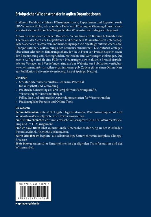 Produktbild: Erfolgreicher Wissenstransfer in agilen Organisationen