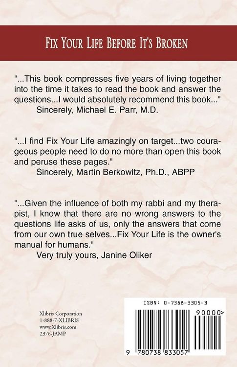 Produktbild: Fix Your Life Before It's Broken