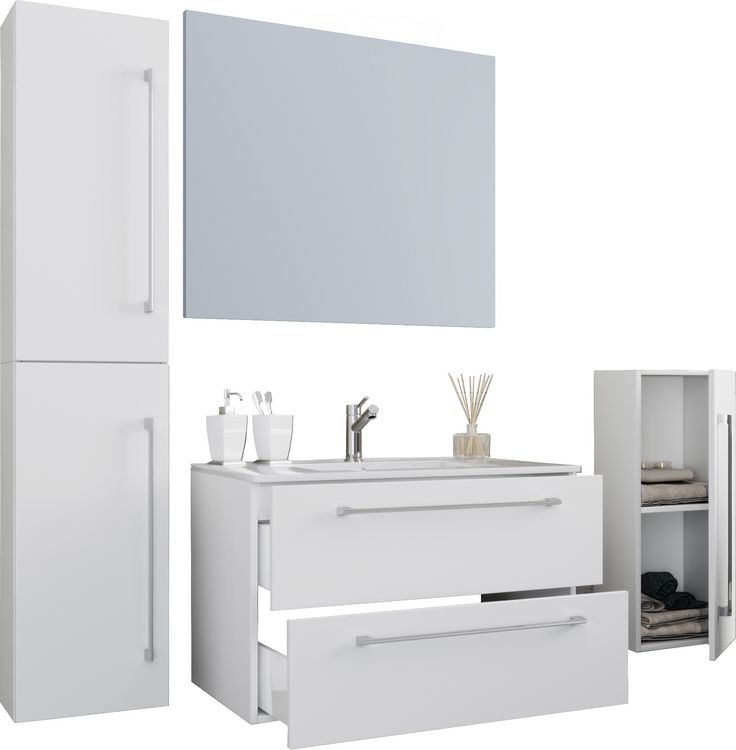 Produktbild: 5-tlg. Waschplatz Waschtisch Badinos Schublade SP