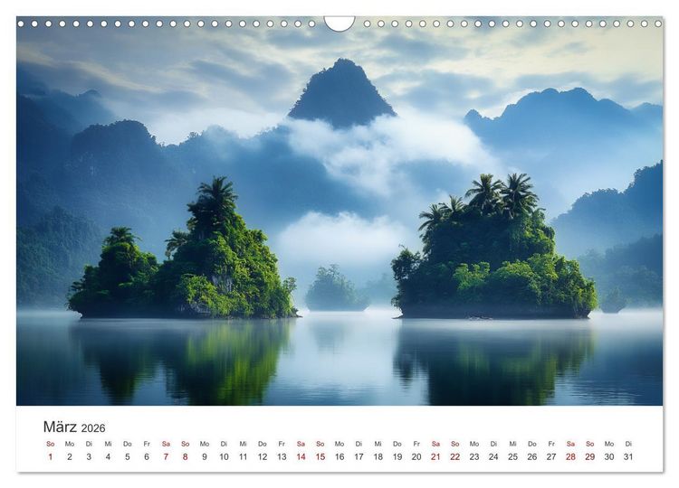 Produktbild: Sehnsucht nach dem Paradies - Tropische Inseltr&auml;ume (Wandkalender 2026 DIN A3 quer), CALVENDO Monatskalender