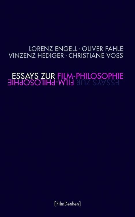 Produktbild: Essays zur Film-Philosophie