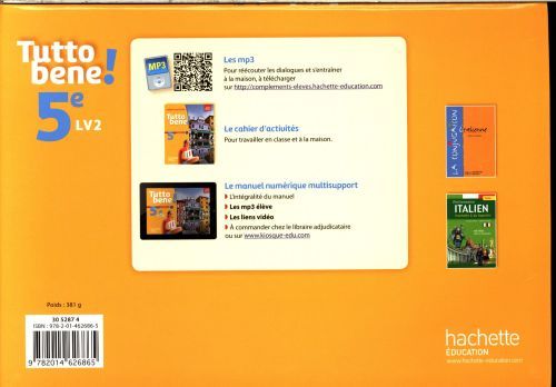 Produktbild: Tutto bene ! : 5e italien LV2 : nouveau programme cycle 4