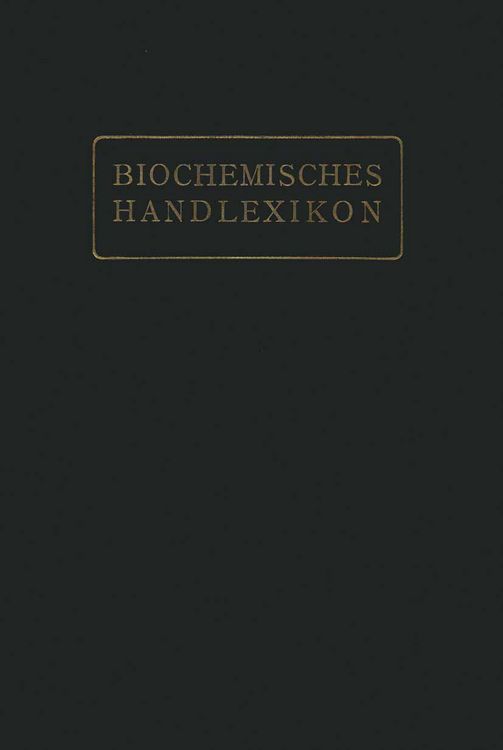 Produktbild: Biochemisches Handlexikon