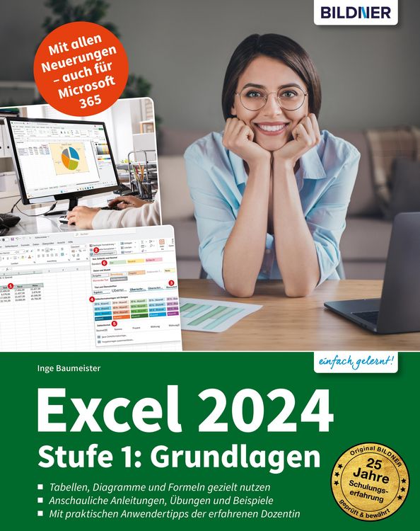 Produktbild: Excel 2024 - Stufe 1: Grundlagen