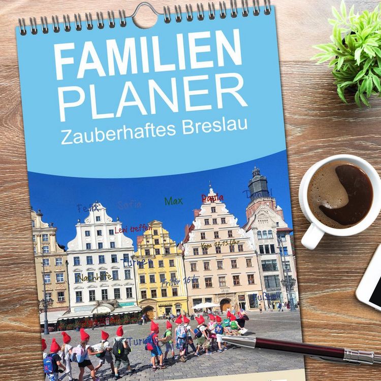 Produktbild: Familienplaner 2026 - Zauberhaftes Breslau mit 5 Spalten (Wandkalender, 21 x 45 cm) CALVENDO