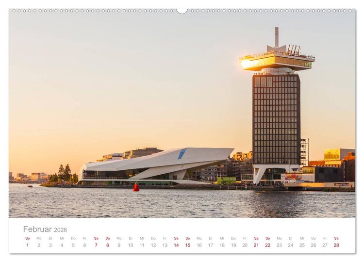 Produktbild: AMSTERDAM Impressionen (hochwertiger Premium Wandkalender 2026 DIN A2 quer), Kunstdruck in Hochglanz