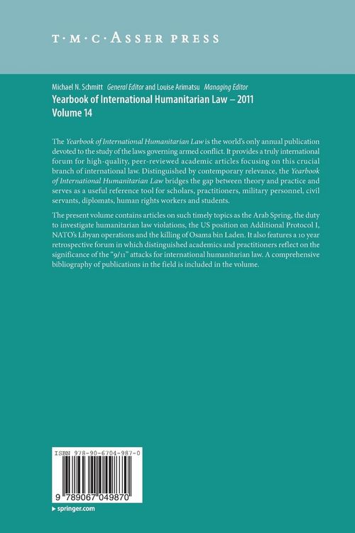 Produktbild: Yearbook of International Humanitarian Law 2011 - Volume 14