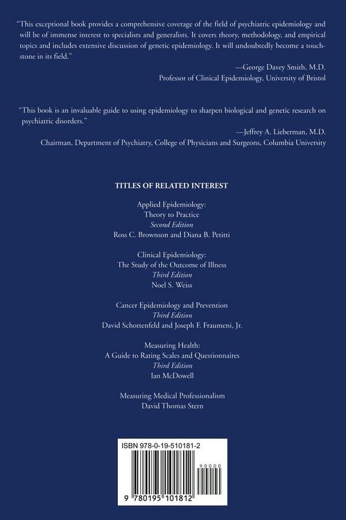 Produktbild: Psychiatric Epidemiology