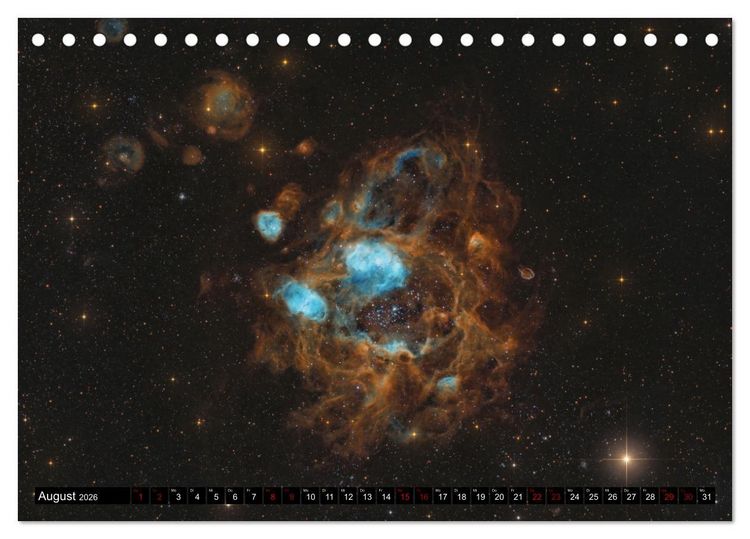 Produktbild: Deep-Sky Fotografie (Tischkalender 2026 DIN A5 quer), CALVENDO Monatskalender