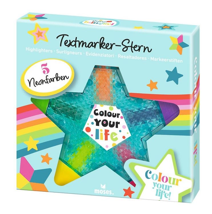 Produktbild: Mini-Bringsel Textmarker Stern und Blume