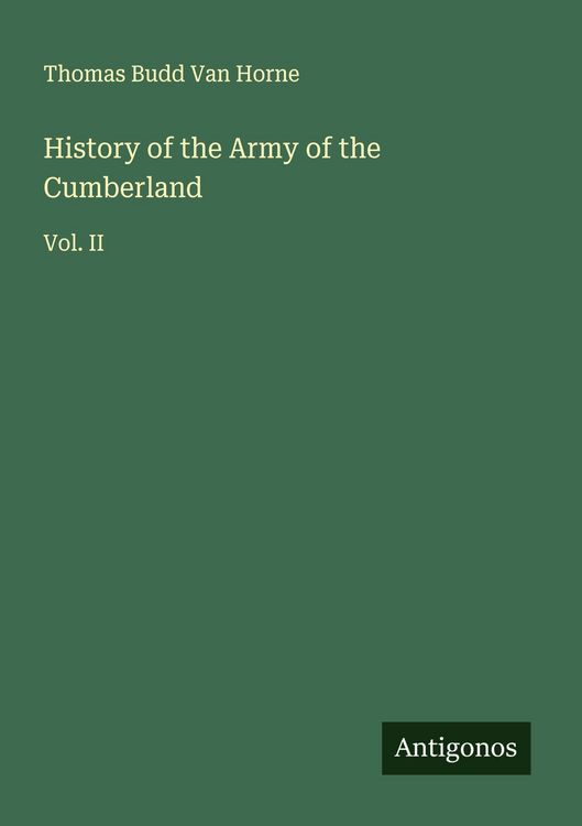 Produktbild: History of the Army of the Cumberland