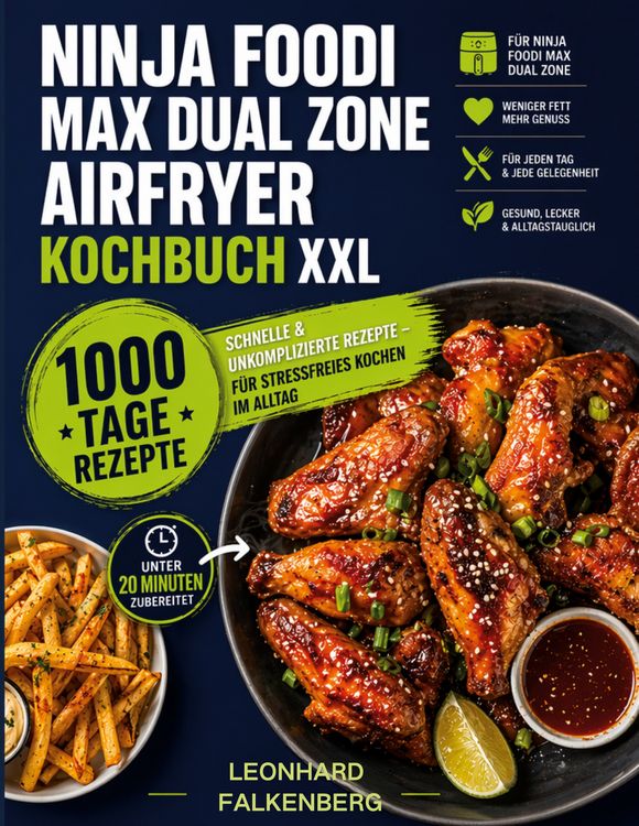 Produktbild: Ninja Foodi MAX Dual Zone Airfryer Kochbuch XXL