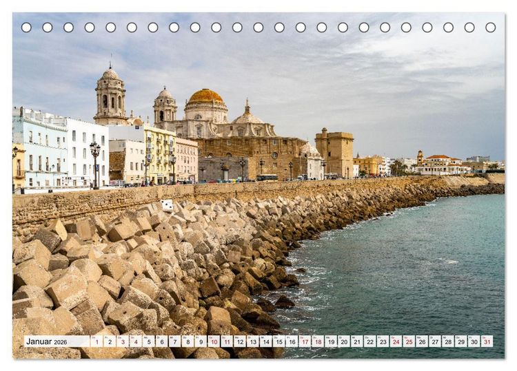 Produktbild: Spanien - Costa de la Luz (Tischkalender 2026 DIN A5 quer), CALVENDO Monatskalender